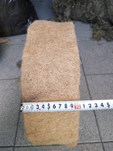 Джут шир. 10 см * длина рул. 20 м (толщина 4-6 мм)